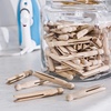 image:imageHoneyCanDo 100 Pack Round Birch Wood Clothespins Durable Wood Clips For Hanging Clothes Pins And Laundry For Organizing Drying amp Everyday Use Practical Hanging Solutions Reliable Wooden Clips100Pack