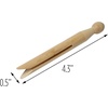 image:imageHoneyCanDo 100 Pack Round Birch Wood Clothespins Durable Wood Clips For Hanging Clothes Pins And Laundry For Organizing Drying amp Everyday Use Practical Hanging Solutions Reliable Wooden Clips100Pack