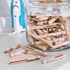 image:imageHoneyCanDo 100 Pack Round Birch Wood Clothespins Durable Wood Clips For Hanging Clothes Pins And Laundry For Organizing Drying amp Everyday Use Practical Hanging Solutions Reliable Wooden Clips100Pack