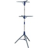image:imageHoneyCanDo 2Tier Tripod Clothes Drying Rack 73 Chrome Steel  73 tall 2tier tripod holds 30 garments and long dresses off the floor Chrome steel resists rust folds compact2 Tier