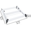 image:imageHoneyCanDo 3Tier Compact Clothes Drying Rack 16 ft No Assembly White  Compact 3tier accordion rack with 16 ft of drying space folds flat to 4 in for apartments and small spaces21 W