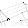 image:imageHoneyCanDo 3Tier Compact Clothes Drying Rack 16 ft No Assembly White  Compact 3tier accordion rack with 16 ft of drying space folds flat to 4 in for apartments and small spaces31 W