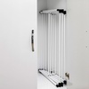 image:imageHoneyCanDo 3Tier Compact Clothes Drying Rack 16 ft No Assembly White  Compact 3tier accordion rack with 16 ft of drying space folds flat to 4 in for apartments and small spaces31 W