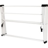 image:imageHoneyCanDo 3Tier Compact Clothes Drying Rack 16 ft No Assembly White  Compact 3tier accordion rack with 16 ft of drying space folds flat to 4 in for apartments and small spaces31 W