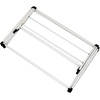 image:imageHoneyCanDo 3Tier Compact Clothes Drying Rack 16 ft No Assembly White  Compact 3tier accordion rack with 16 ft of drying space folds flat to 4 in for apartments and small spaces31 W