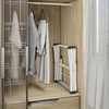 image:imageHoneyCanDo 3Tier Compact Clothes Drying Rack 16 ft No Assembly White  Compact 3tier accordion rack with 16 ft of drying space folds flat to 4 in for apartments and small spaces21 W