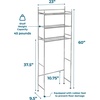 image:imageHoneyCanDo 3Tier Metal Bathroom Shelf Space Saver Over The Toilet Storage Rack Organizer Adjustable Chrome Wire Shelving Unit for Towels amp Toiletries 95 x 23 x 60 in3Tier Bathroom Tower Shelf