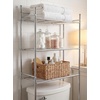 image:imageHoneyCanDo 3Tier Metal Bathroom Shelf Space Saver Over The Toilet Storage Rack Organizer Adjustable Chrome Wire Shelving Unit for Towels amp Toiletries 95 x 23 x 60 in3Tier Bathroom Tower Shelf