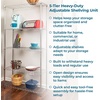 image:imageHoneyCanDo 5Tier Heavy Duty Adjustable Shelving Unit 200lb Per Shelf NSF Certified Metal Storage Rack Chrome Wire Shelf for Garage Kitchen Pantry 36 x 14 x 72 in