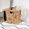 image:imageHoneyCanDo Banana Leaf Storage Baskets Water Hyacinth Woven Basket Decorative Baskets for Shelves Basket for Gifts Closet Pantry and Home Organization Set of 3 MultiSize105 L x 105 W x 65 H