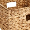 image:imageHoneyCanDo Banana Leaf Storage Baskets Water Hyacinth Woven Basket Decorative Baskets for Shelves Basket for Gifts Closet Pantry and Home Organization Set of 3 MultiSize9  12 L x 9  12 W x 6  7 H