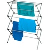 image:imageHoneyCanDo Deluxe Metal Collapsible Clothes Drying Rack 50 lbs 29 x 142 x 421 White amp GreyWhite and Grey