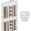 image:imageHoneyCanDo Deluxe Rolling Craft Storage Cart with Locking Wheels  Organizer for 30inch Wrapping Paper Ribbon Spools Tools amp Supplies  3 Drawers amp Open ShelvesStorage Cart