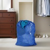 image:imageHoneyCanDo LBG02811 Mesh Laundry Bag with Drawstring Ocean Blue 25inches L x 36Inches HBlue