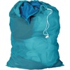 image:imageHoneyCanDo LBG02811 Mesh Laundry Bag with Drawstring Ocean Blue 25inches L x 36Inches HOcean Blue