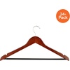 image:imageHoneyCanDo No Slip Wooden Coat Hangers Cherry Wood 24PackCherry