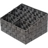 image:imageHoneyCanDo OFC03611 Woven Mail and File Desk Organizer 12 x 1025 x 7 Espresso BrownSaltPepper