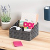 image:imageHoneyCanDo OFC03611 Woven Mail and File Desk Organizer 12 x 1025 x 7 Espresso BrownSaltPepper