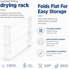 image:imageHoneyCanDo Oversized Clothes Drying Rack ExtraWide 35 50 lb White  Fits familysize loads of towels jeans amp hoodies rustresistant coated steel folds flat indooroutdoor energysavingWhite