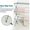 image:imageHoneyCanDo Oversized Clothes Drying Rack ExtraWide 35 50 lb White  Fits familysize loads of towels jeans amp hoodies rustresistant coated steel folds flat indooroutdoor energysavingGray