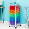 image:imageHoneyCanDo Rolling Storage Cart and Organizer with 12 Plastic Drawers10Drawer Office Cart