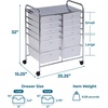 image:imageHoneyCanDo Rolling Storage Cart and Organizer with 12 Plastic Drawers12Drawer Studio Cart