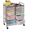 image:imageHoneyCanDo Rolling Storage Cart and Organizer with 12 Plastic Drawers12Drawer Studio Cart