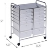 image:imageHoneyCanDo Rolling Storage Cart and Organizer with 12 Plastic Drawers12Drawer Studio Cart