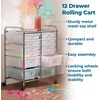 image:imageHoneyCanDo Rolling Storage Cart and Organizer with 12 Plastic Drawers12Drawer Studio Cart