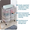 image:imageHoneyCanDo Rolling Storage Cart and Organizer with 12 Plastic Drawers12Drawer Studio Cart