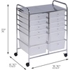 image:imageHoneyCanDo Rolling Storage Cart and Organizer with 12 Plastic Drawers12Drawer Studio Cart