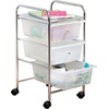 image:imageHoneyCanDo Rolling Storage Cart and Organizer with 12 Plastic Drawers3Drawer Office Cart
