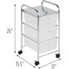image:imageHoneyCanDo Rolling Storage Cart and Organizer with 12 Plastic Drawers3Drawer Office Cart