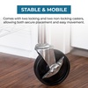 image:imageHoneyCanDo SHF01939 4Inch Caster Roller Wheels for HCD Shelving Unit Set of FourBlackGrey