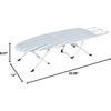image:imageHoneyCanDo Steel Tabletop Ironing Board with Folding Legs Grey and White Stripe Cotton Cover Compact SpaceSaving Design 30 L x 6 HAzul