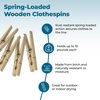 image:imageHoneyCanDo Wooden Clothespins  HeavyDuty Laundry amp Clothes Wood for Crafts Natural Wood with Strong Grip Pins Ideal for Drying amp Home Organization 100 per PackMedium 100 Count