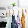 image:imageHoneyCanDo Wooden Clothespins  HeavyDuty Laundry amp Clothes Wood for Crafts Natural Wood with Strong Grip Pins Ideal for Drying amp Home Organization 100 per PackMedium 100 Count