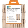 image:imageHoneyCanDo Wooden Clothespins  HeavyDuty Laundry amp Clothes Wood for Crafts Natural Wood with Strong Grip Pins Ideal for Drying amp Home Organization 100 per PackMedium 1200 Count