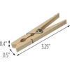 image:imageHoneyCanDo Wooden Clothespins  HeavyDuty Laundry amp Clothes Wood for Crafts Natural Wood with Strong Grip Pins Ideal for Drying amp Home Organization 100 per PackMedium 24 Count