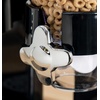 image:imageHoneyCanDo Zevro Dual Dry Food Dispenser  Countertop Cereal Dispenser with Portion Control 175 oz Per Canister Airtight BPAFree Snack Dispenser for Kitchen Organization BlackChrome