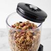 image:imageHoneyCanDo Zevro Dual Dry Food Dispenser  Countertop Cereal Dispenser with Portion Control 175 oz Per Canister Airtight BPAFree Snack Dispenser for Kitchen Organization BlackChrome