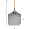image:imageKitchen Supply 14Inch x 16Inch Aluminum Pizza Peel with Wood Handle