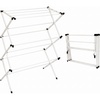 image:imageHoneyCanDo 3Tier Compact Clothes Drying Rack 16 ft No Assembly White  Compact 3tier accordion rack with 16 ft of drying space folds flat to 4 in for apartments and small spaces31 W