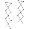 image:imageHoneyCanDo Deluxe Metal Collapsible Clothes Drying Rack 50 lbs 29 x 142 x 421 White amp GreyWhite and Grey