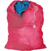 image:imageHoneyCanDo LBG02811 Mesh Laundry Bag with Drawstring Ocean Blue 25inches L x 36Inches HPink