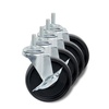 image:imageHoneyCanDo SHF01939 4Inch Caster Roller Wheels for HCD Shelving Unit Set of FourBlackBlack