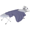 image:imageHoneyCanDo Steel Tabletop Ironing Board with Folding Legs Grey and White Stripe Cotton Cover Compact SpaceSaving Design 30 L x 6 HBlue