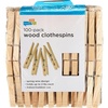 image:imageHoneyCanDo Wooden Clothespins  HeavyDuty Laundry amp Clothes Wood for Crafts Natural Wood with Strong Grip Pins Ideal for Drying amp Home Organization 100 per PackMedium 1200 Count