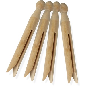 image:imageHoneyCanDo 100 Pack Round Birch Wood Clothespins Durable Wood Clips For Hanging Clothes Pins And Laundry For Organizing Drying amp Everyday Use Practical Hanging Solutions Reliable Wooden Clips100Pack