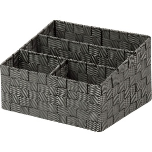 image:imageHoneyCanDo OFC03611 Woven Mail and File Desk Organizer 12 x 1025 x 7 Espresso BrownSaltPepper